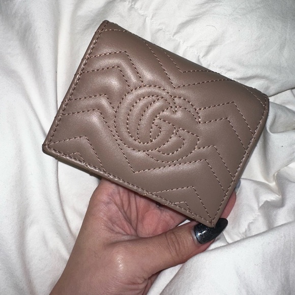 Gucci GG Marmont card case wallet - Dusty Rose - Picture 5 of 7